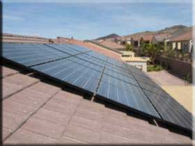 Roof of Net-Zero Energy home in Henderson.